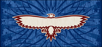Vector material eagle totem
