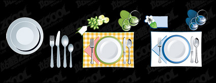 tableware vector material