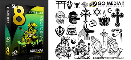Go Media produced vector material (set8) - religion