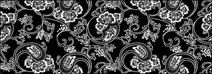 Vector traditional tiled background material-6