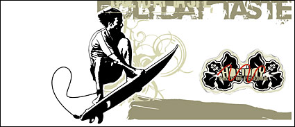 Movement and the street culture vector material-15